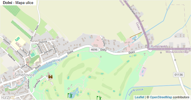 Dolní - mapa ulice