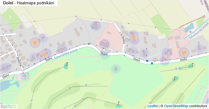Dolní - mapa podnikání