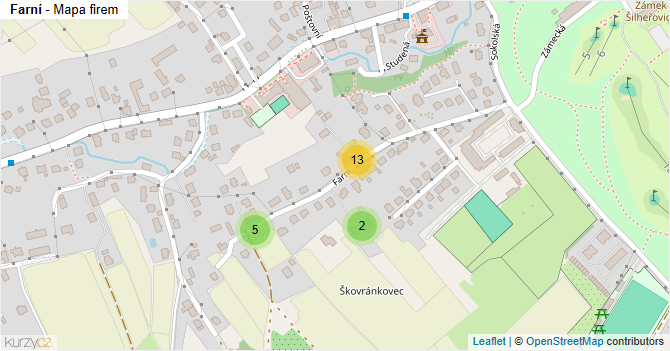 Farní - mapa firem