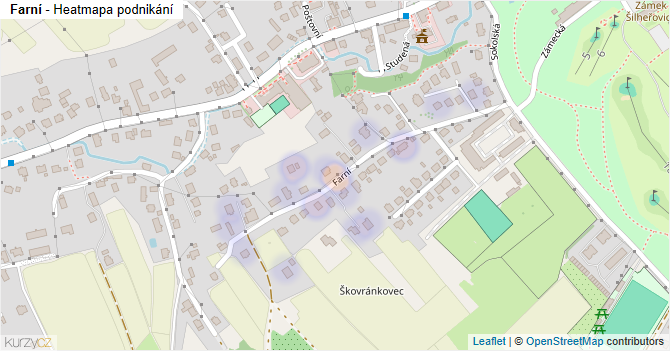 Farní - mapa podnikání