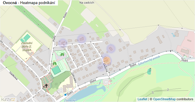 Ovocná - mapa podnikání