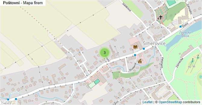Poštovní - mapa firem