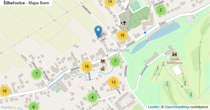 Šilheřovice - mapa firem