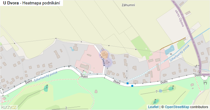 U Dvora - mapa podnikání