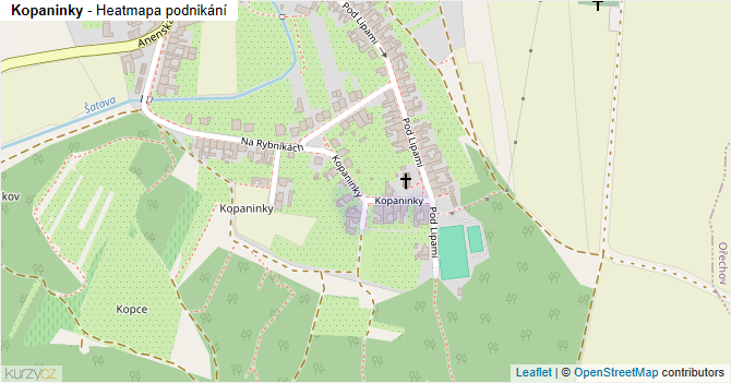 Kopaninky - mapa podnikání