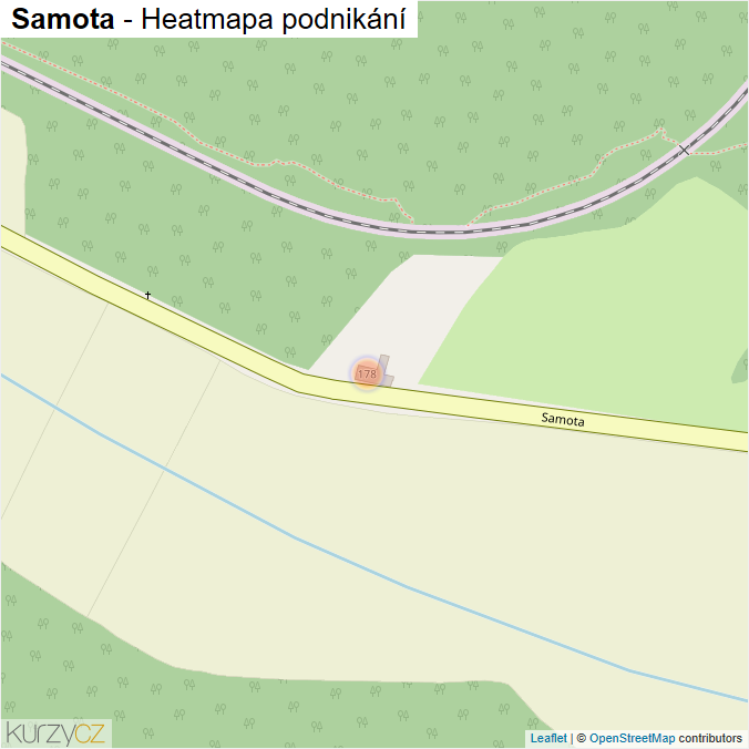 Mapa Samota - Firmy v ulici.