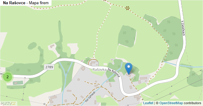 Na Rašovce - mapa firem