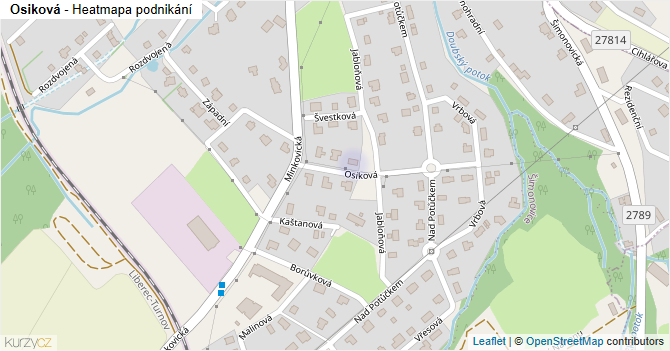 Osiková - mapa podnikání