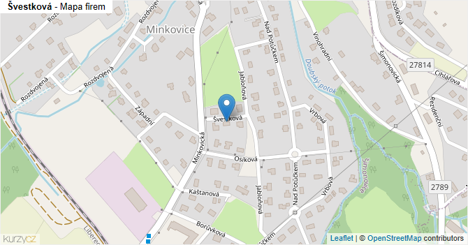 Švestková - mapa firem