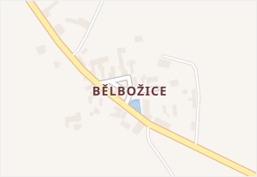 Bělbožice v obci Šípy - mapa části obce