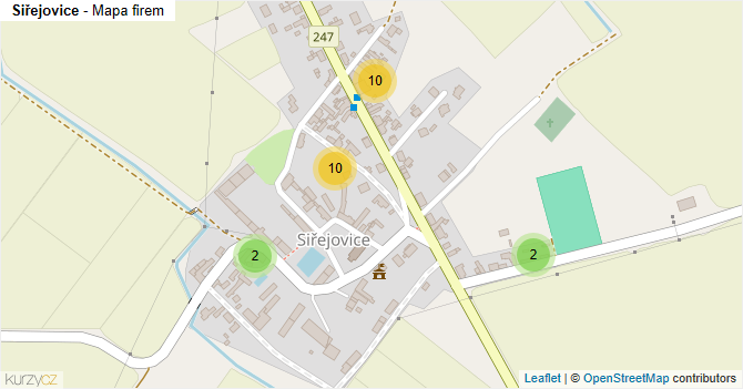 Siřejovice - mapa firem