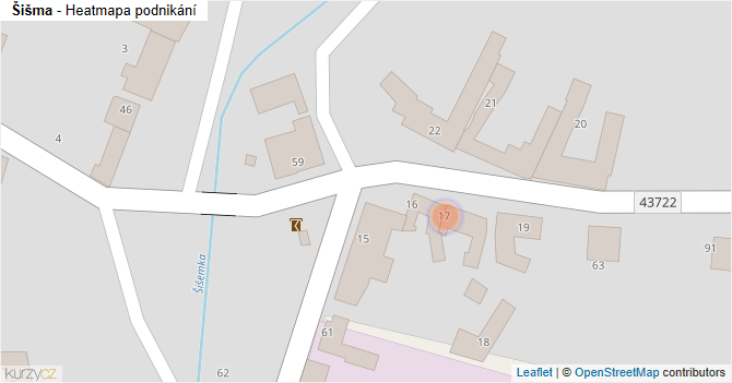 Šišma - mapa podnikání