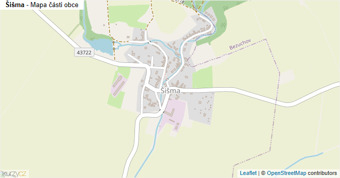 Šišma - mapa části obce