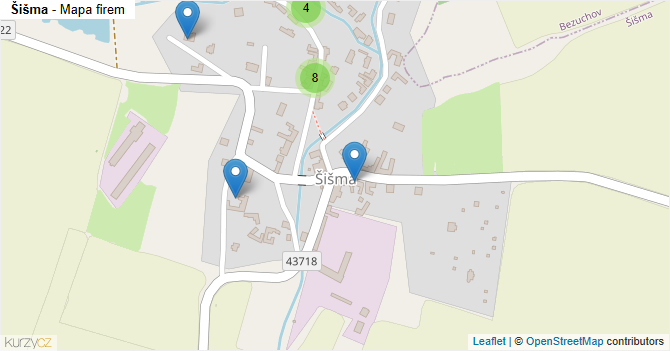 Šišma - mapa firem
