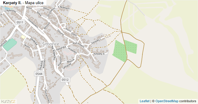 Karpaty II. - mapa ulice