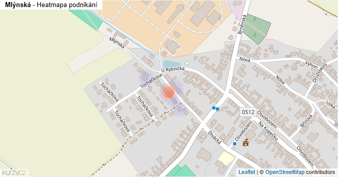 Mlýnská - mapa podnikání