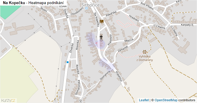 Na Kopečku - mapa podnikání