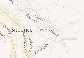Pod Vrbami v obci Šitbořice - mapa ulice