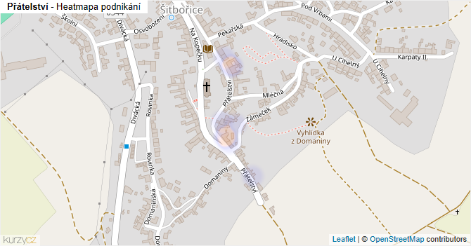 Přátelství - mapa podnikání