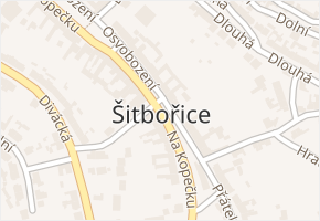Šitbořice v obci Šitbořice - mapa části obce