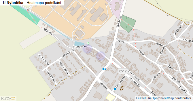 U Rybníčka - mapa podnikání