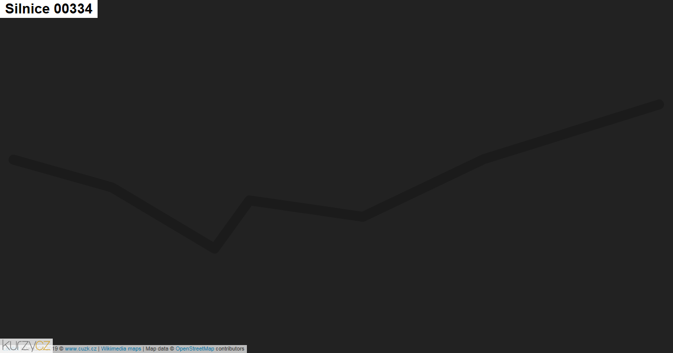 Silnice 00334 - mapa Silnice 00334