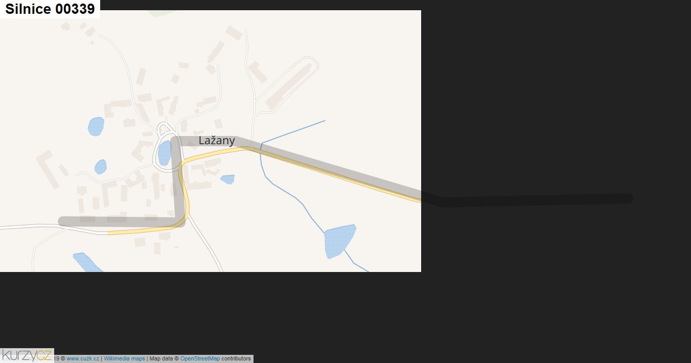 Silnice 00339 - mapa Silnice 00339