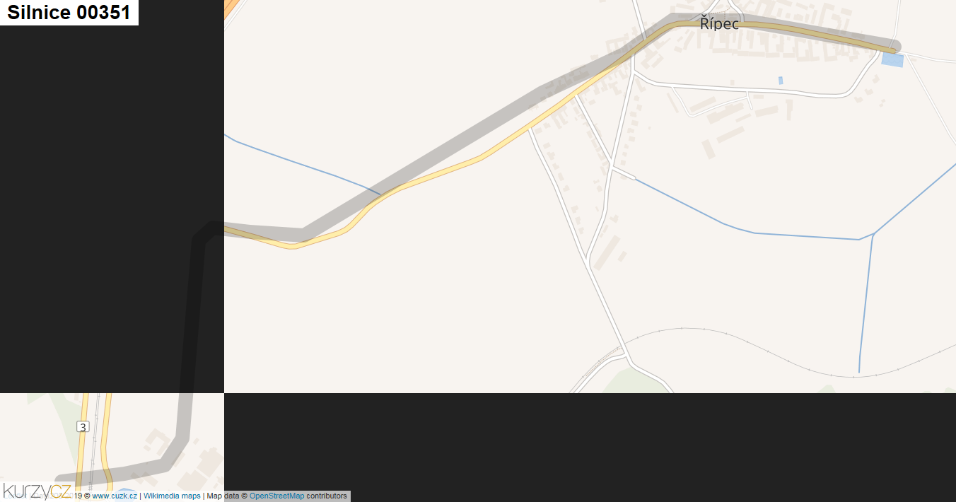 Silnice 00351 - mapa Silnice 00351
