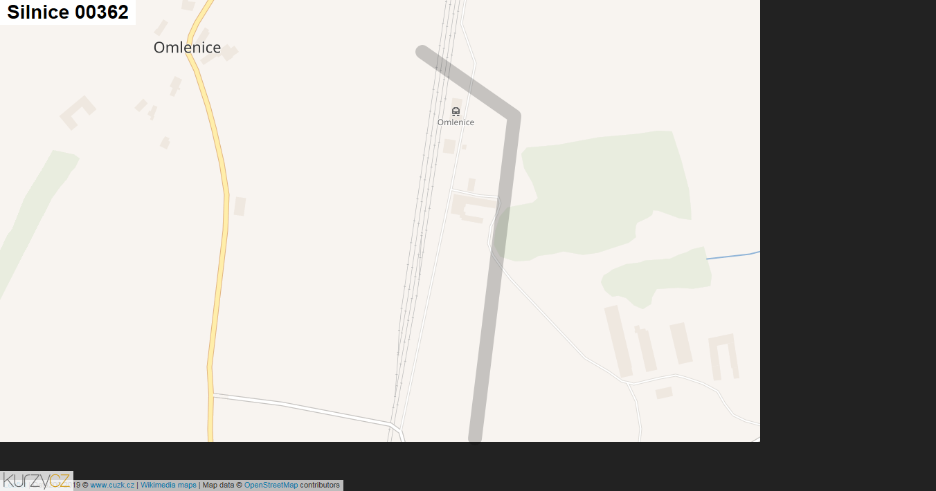 Silnice 00362 - mapa Silnice 00362