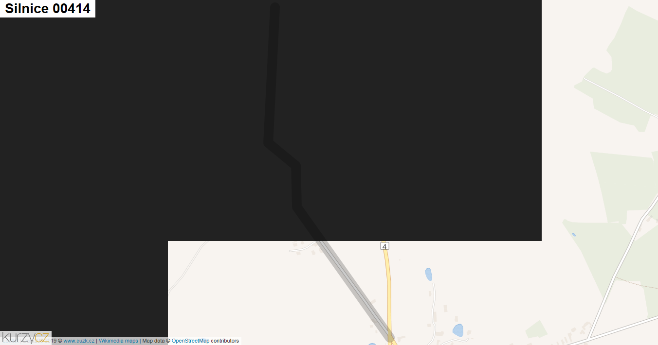 Silnice 00414 - mapa Silnice 00414