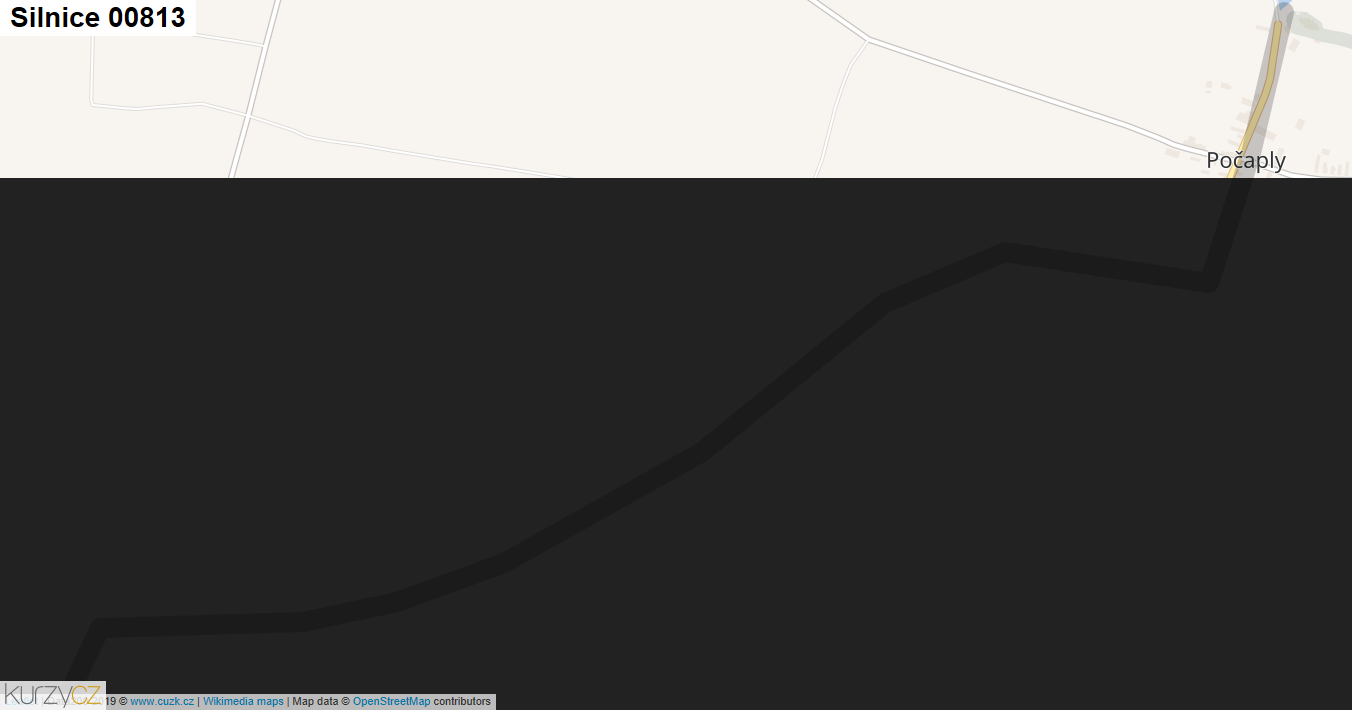 Silnice 00813 - mapa Silnice 00813
