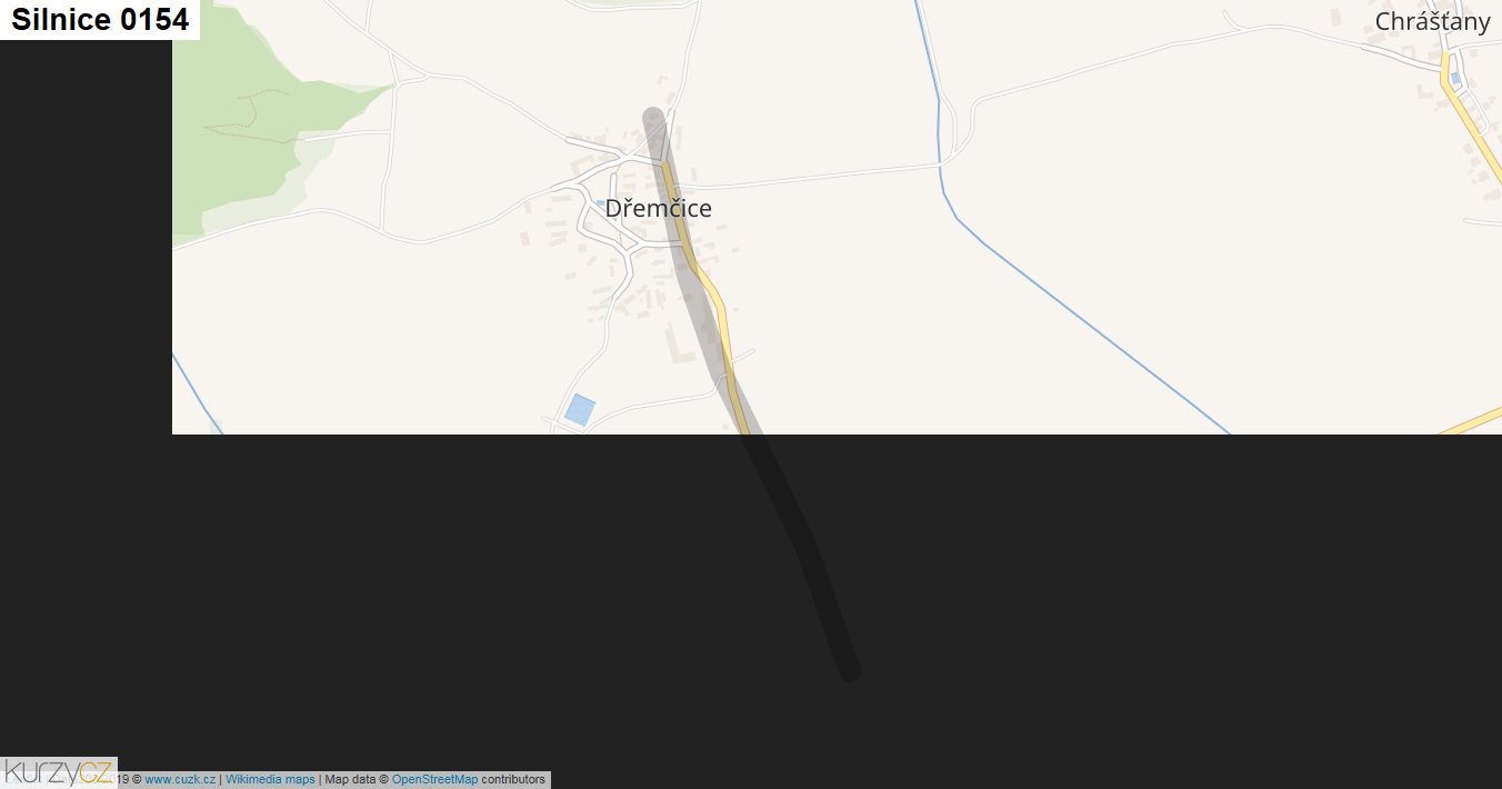 Silnice 0154 - mapa Silnice 0154