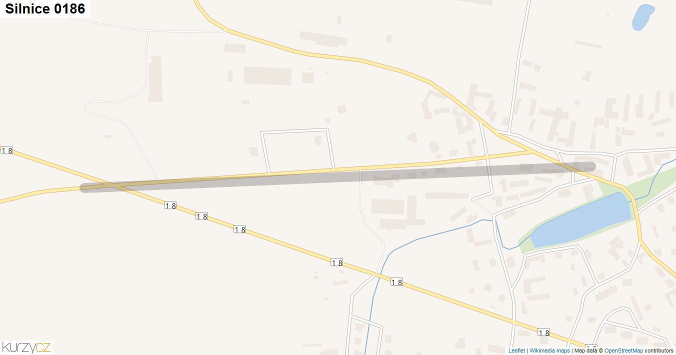 Silnice 0186 - mapa Silnice 0186