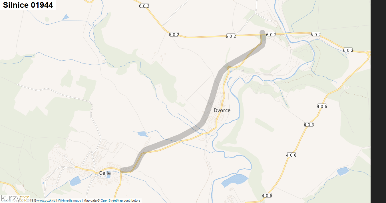 Silnice 01944 - mapa Silnice 01944