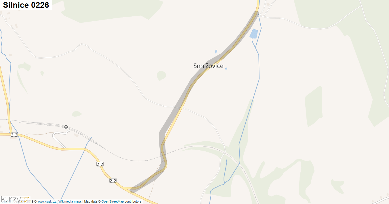 Silnice 0226 - mapa Silnice 0226