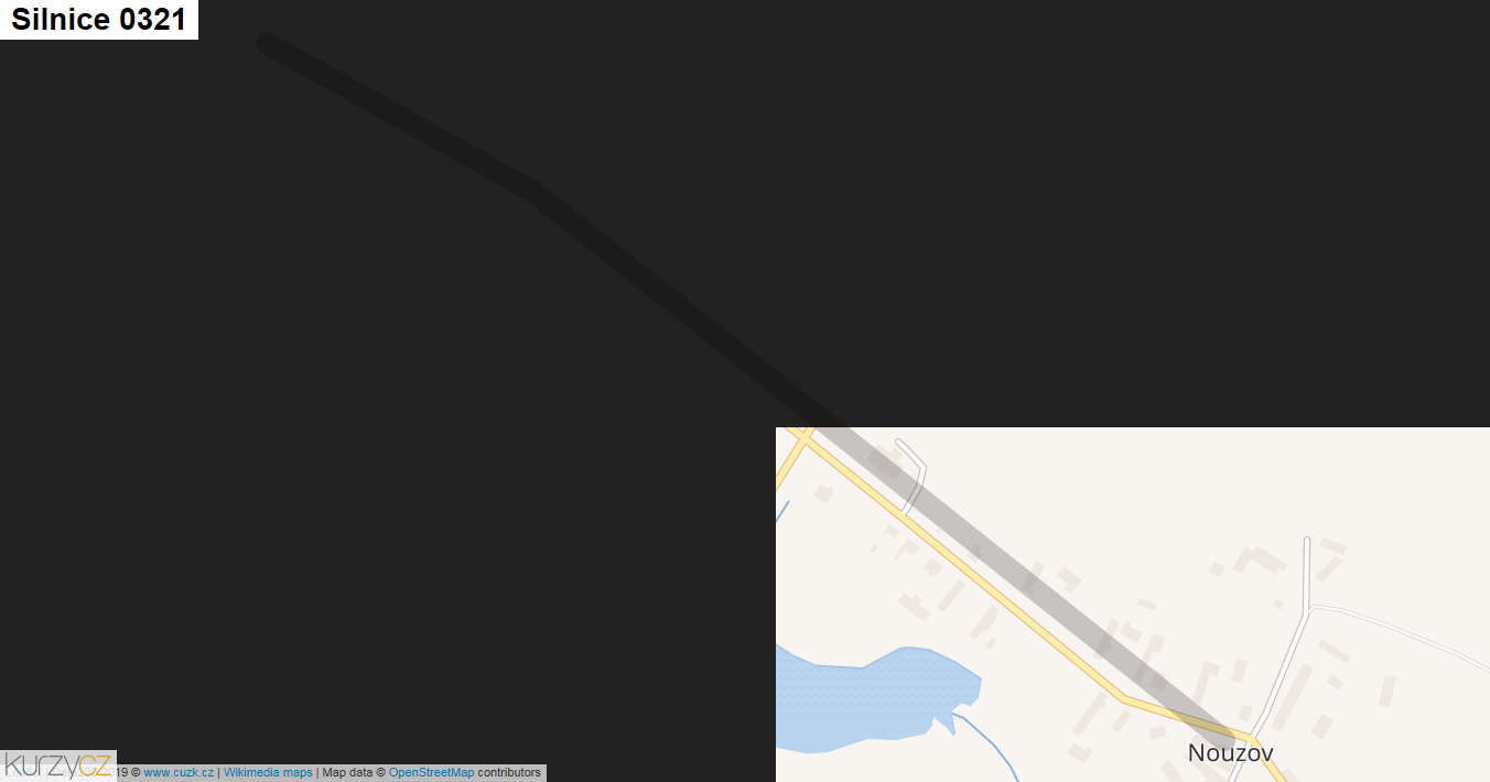 Silnice 0321 - mapa Silnice 0321