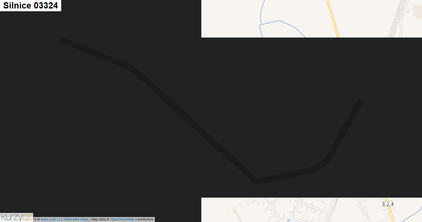 Silnice 03324 - mapa Silnice 03324