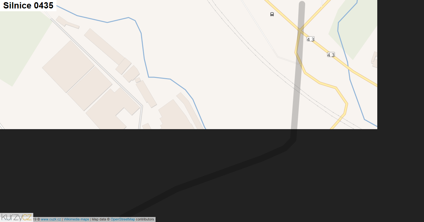 Silnice 0435 - mapa Silnice 0435