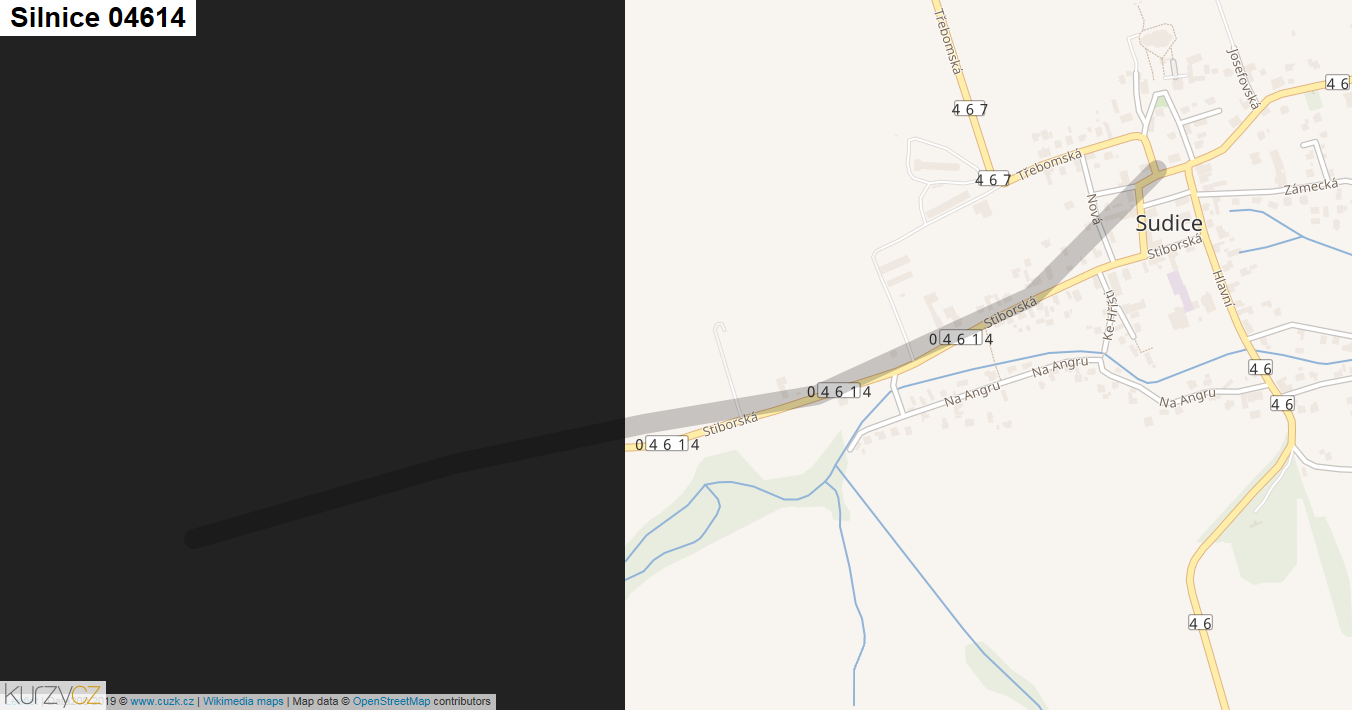 Silnice 04614 - mapa Silnice 04614