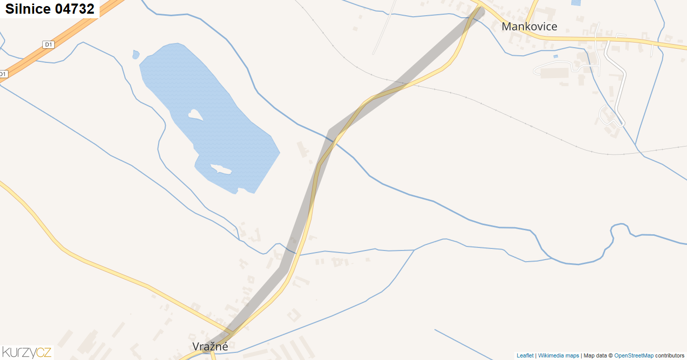 Silnice 04732 - mapa Silnice 04732