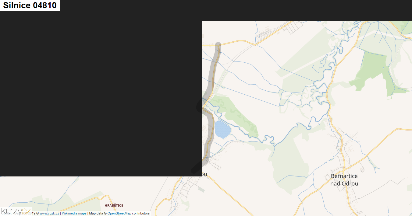 Silnice 04810 - mapa Silnice 04810