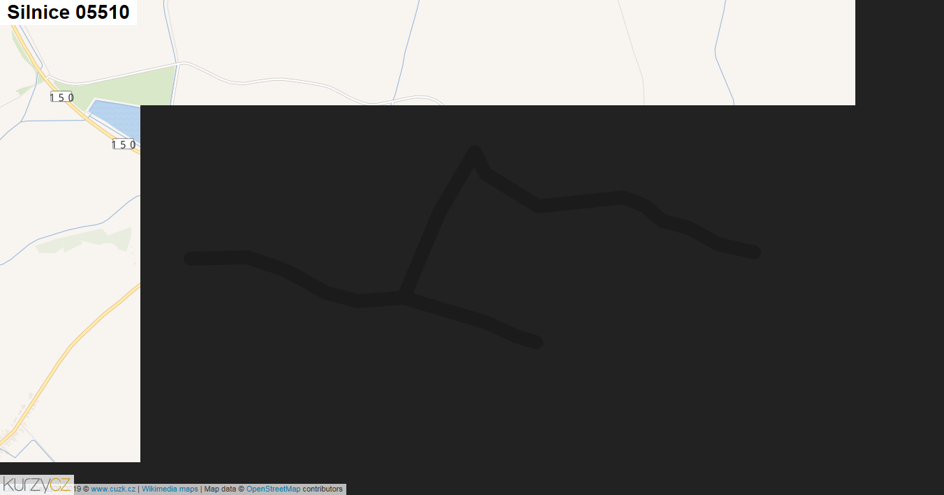 Silnice 05510 - mapa Silnice 05510