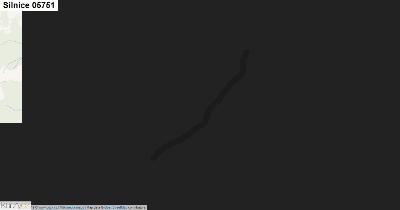 Silnice 05751 - mapa Silnice 05751
