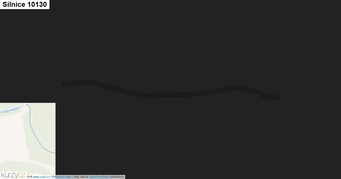 Silnice 10130 - mapa Silnice 10130