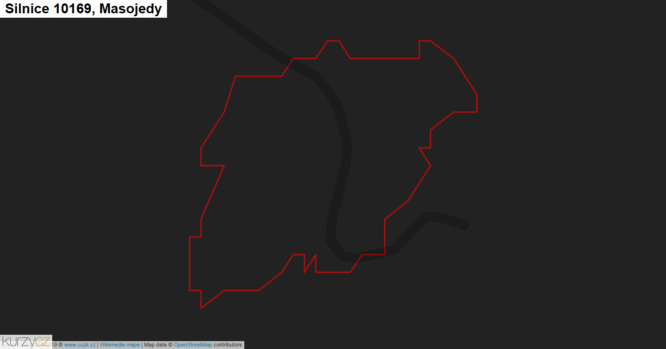 Masojedy, Silnice 10169 - Mapa