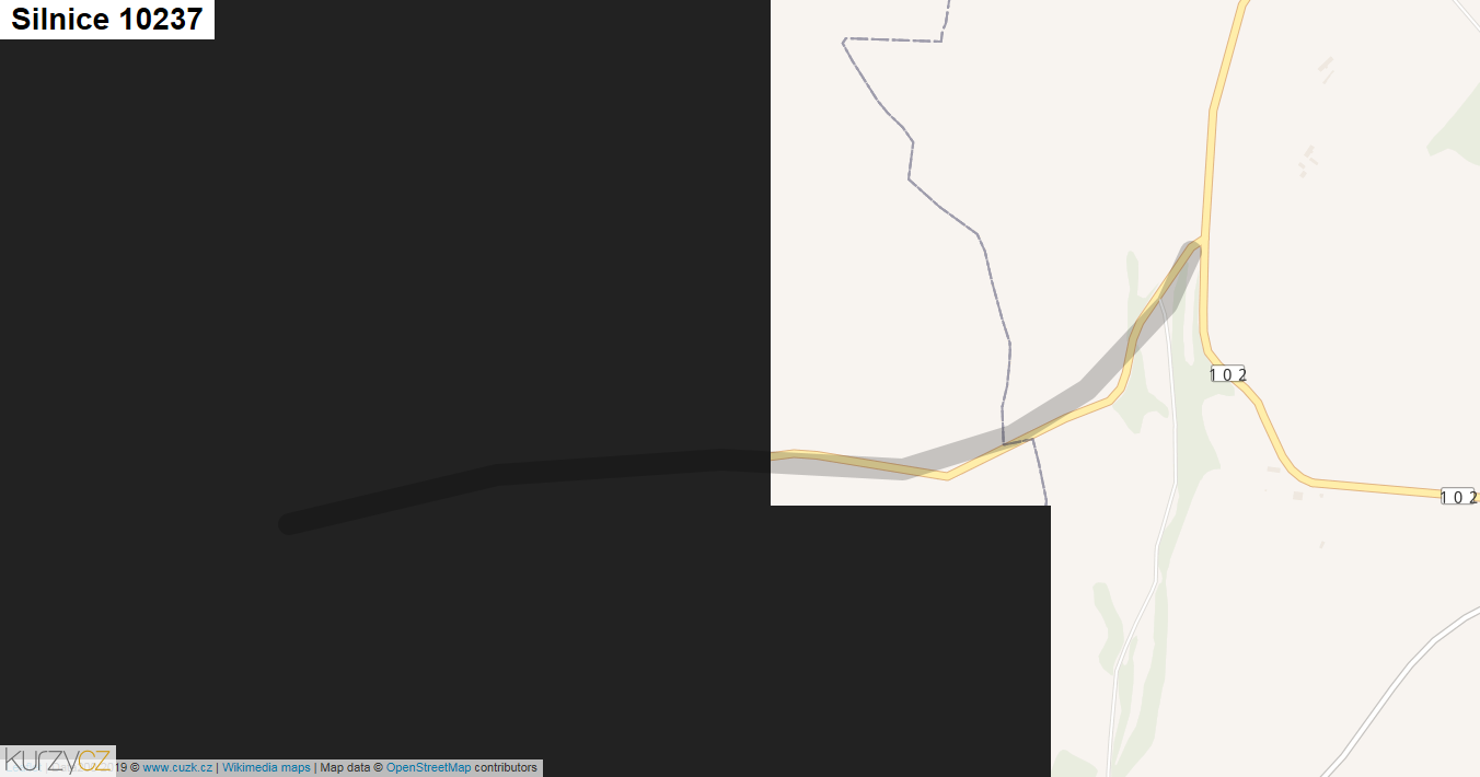 Silnice 10237 - mapa Silnice 10237