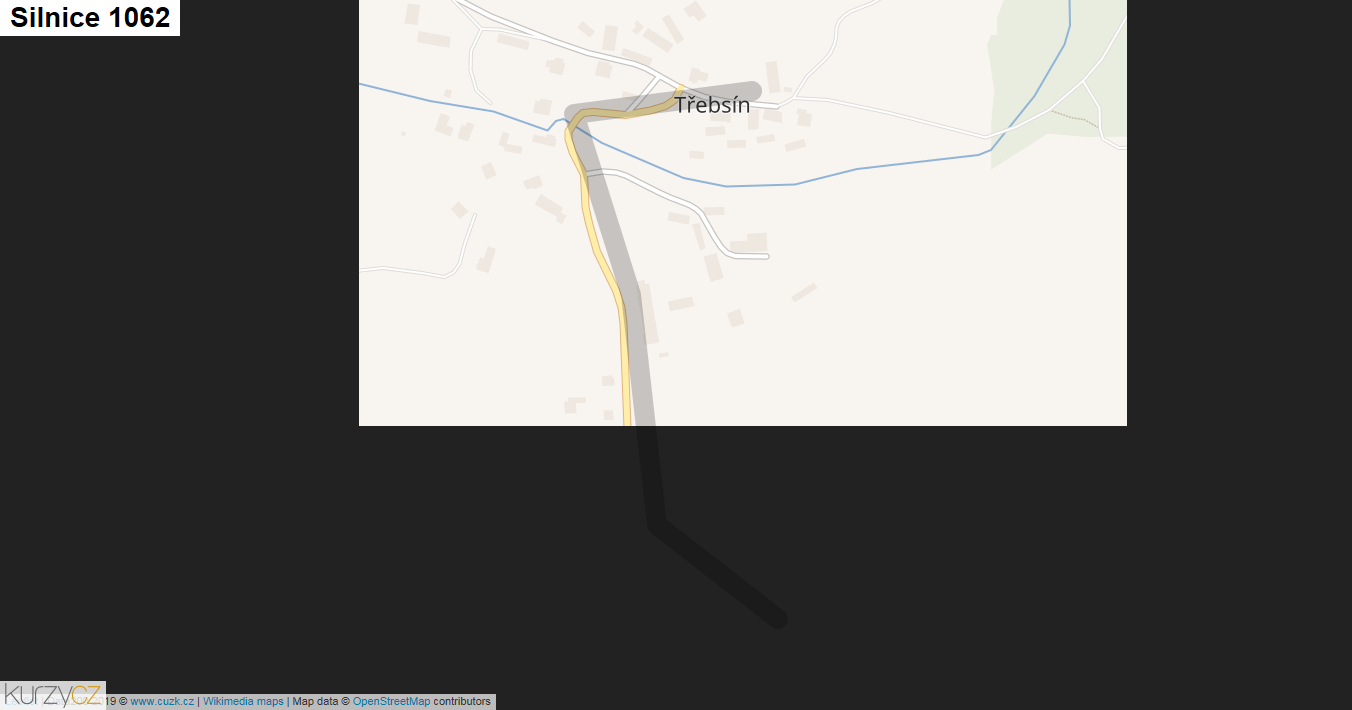 Silnice 1062 - mapa Silnice 1062