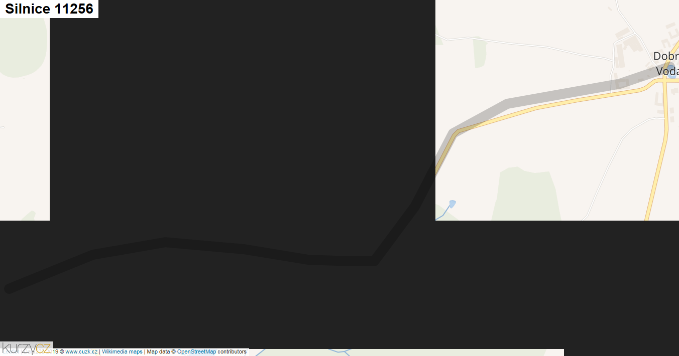 Silnice 11256 - mapa Silnice 11256