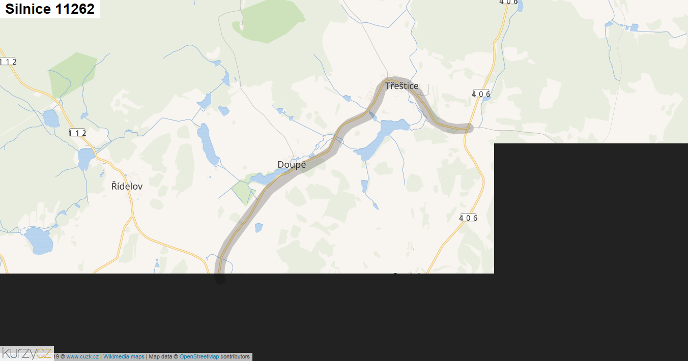 Silnice 11262 - mapa Silnice 11262