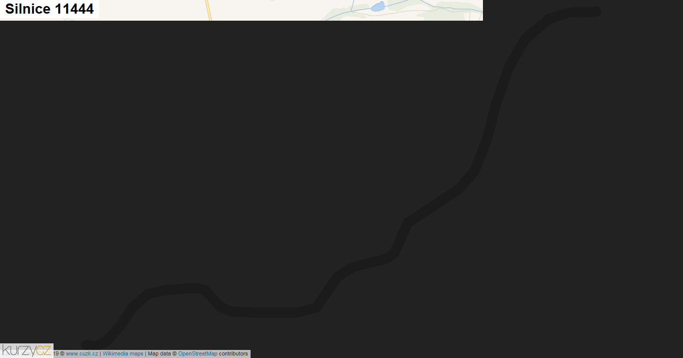 Silnice 11444 - mapa Silnice 11444